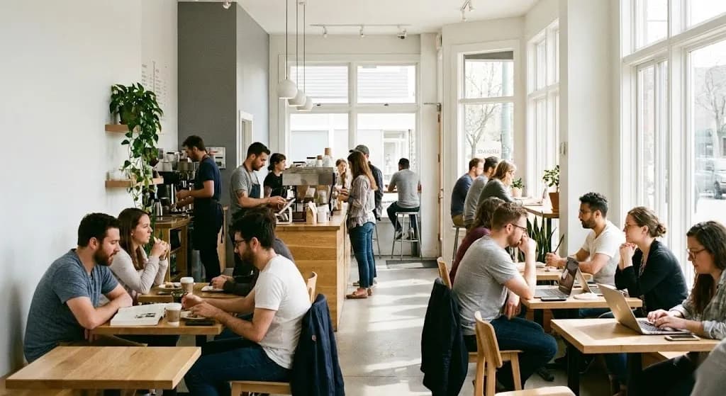 カフェ店内の様子