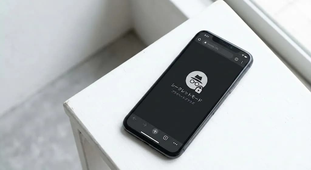 シークレットモードの画面