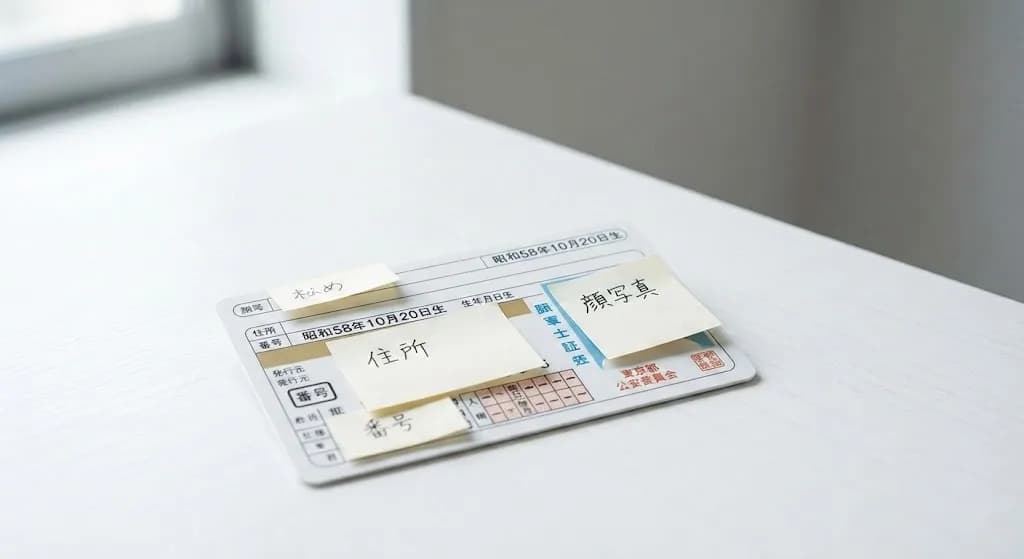 正しいマスキング例