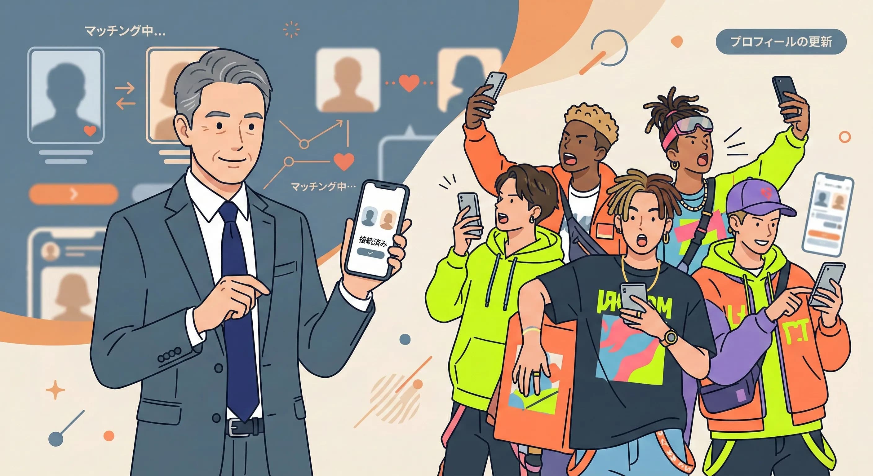 競争の激しいワクワクメールで差別化を図るイメージ