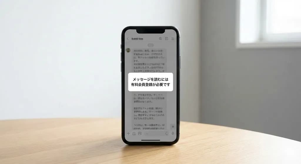 課金ブロック画面のイメージ