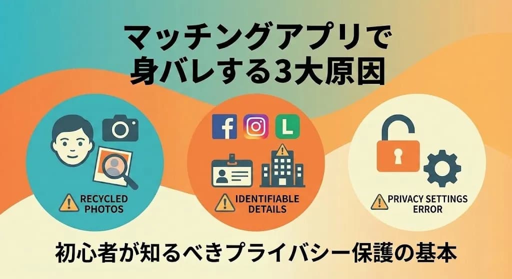マッチングアプリで身バレする3大原因とは？初心者が知るべきプライバシー保護の基本