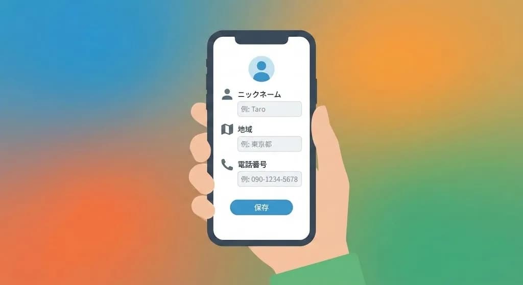 登録画面のイメージ