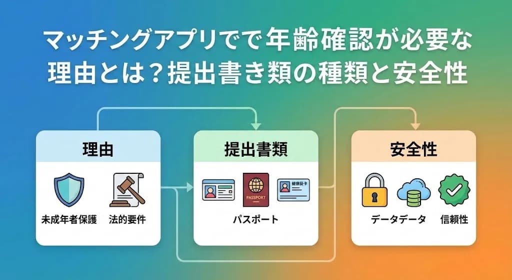 マッチングアプリで年齢確認が必要な理由とは?提出書類の種類と安全性